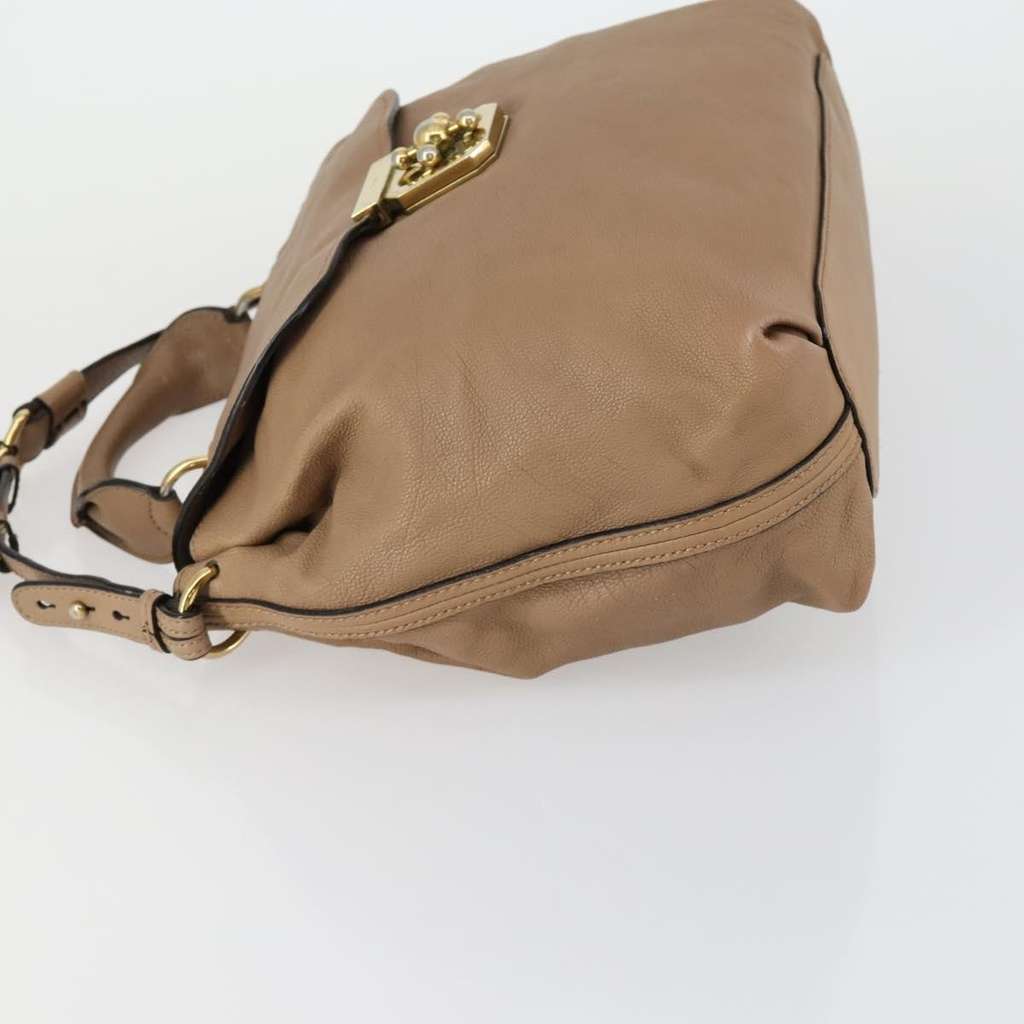 Chloe Elsie Convertible Satchel Beige Leather Good condition - Model View