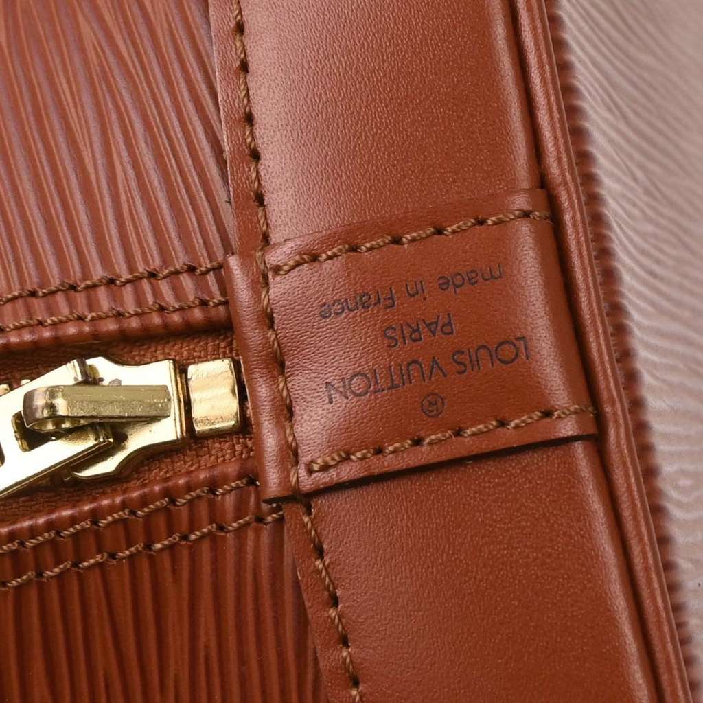 Louis Vuitton Alma Handbag Brown Leather Good condition - Box View