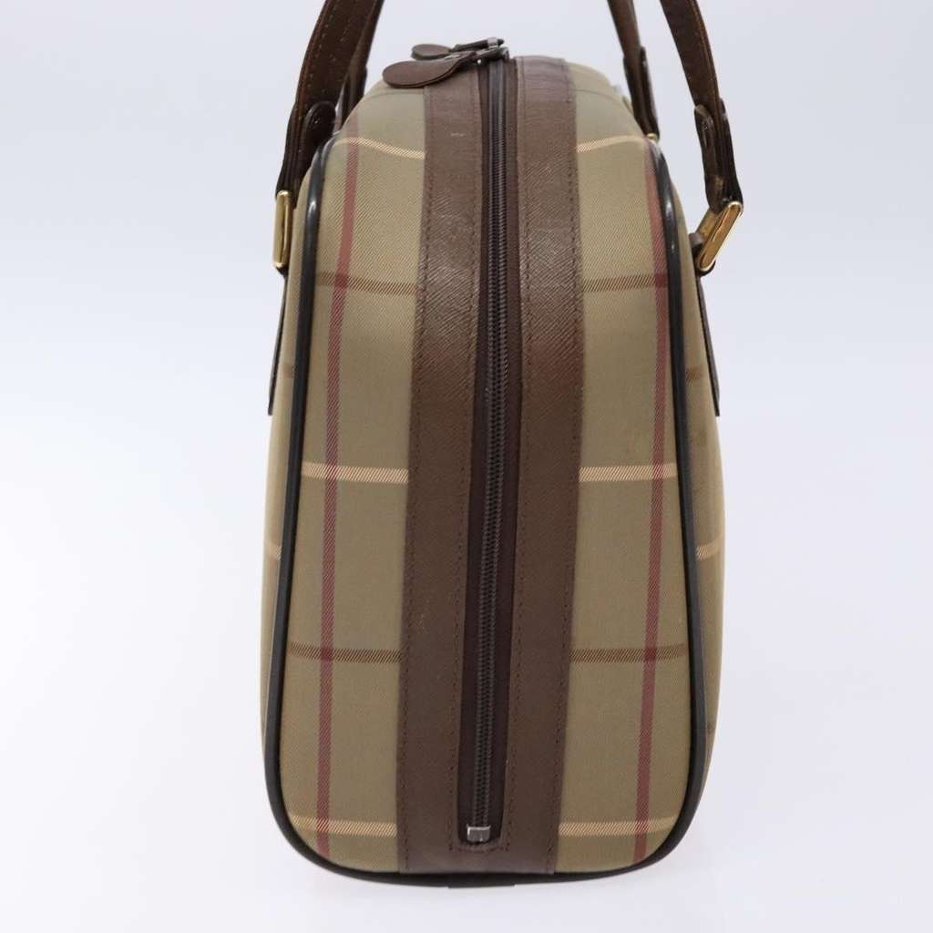 Burberry Nova Check Handbag Beige Canvas Good condition - Model View