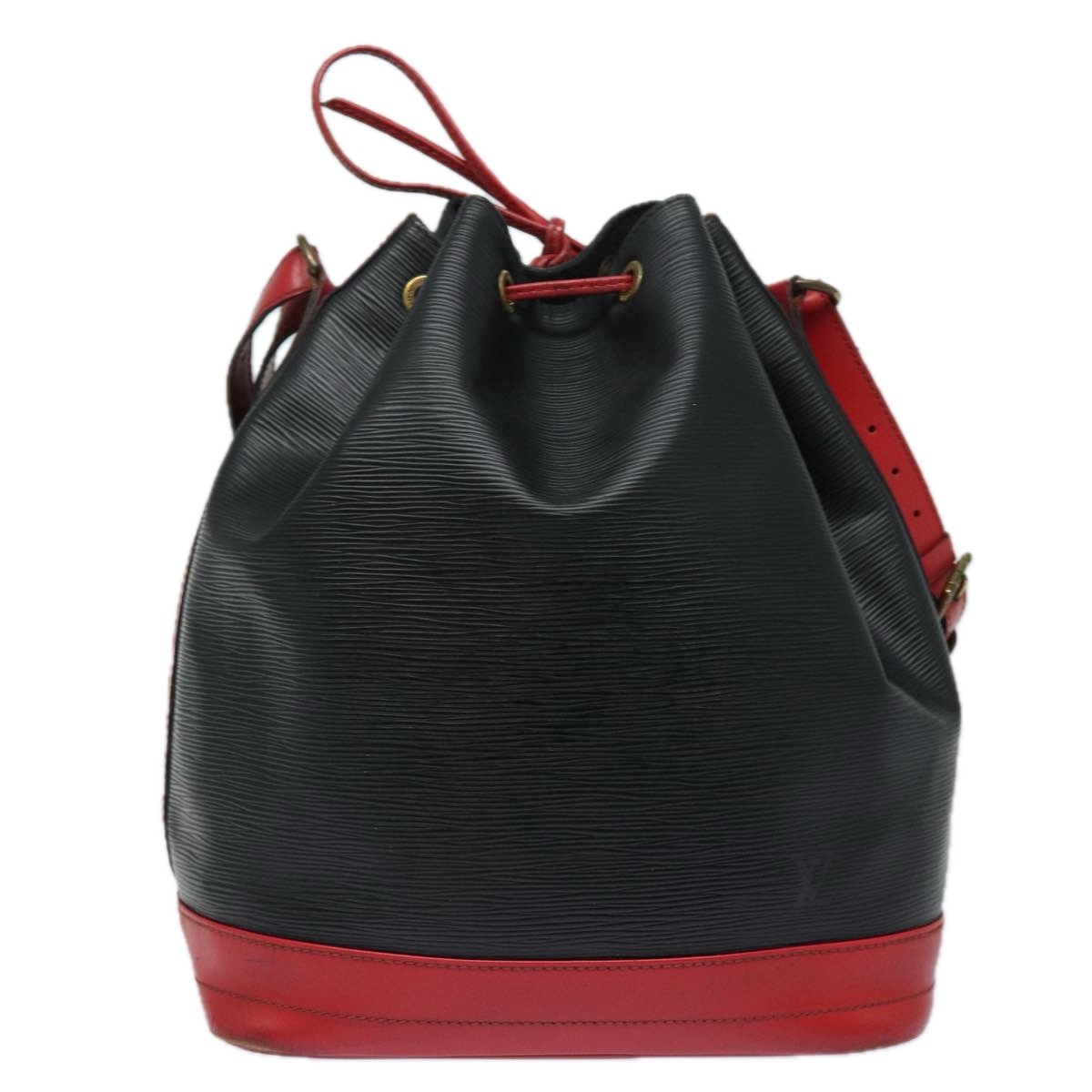 Louis Vuitton Bicolor Petit Noe Handbag Black Leather Good condition - Back View