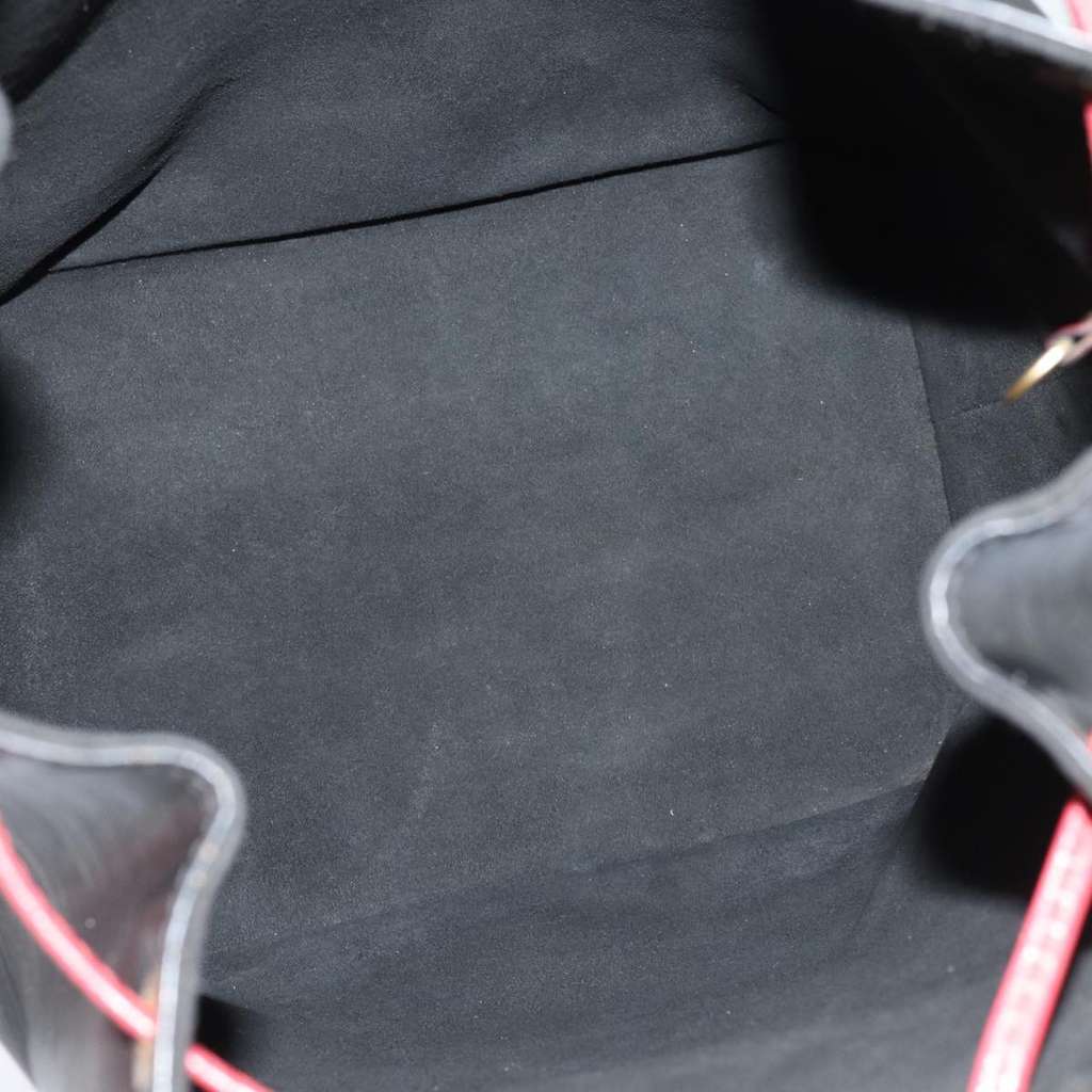 Louis Vuitton Bicolor Petit Noe Handbag Black Leather Good condition - Box View