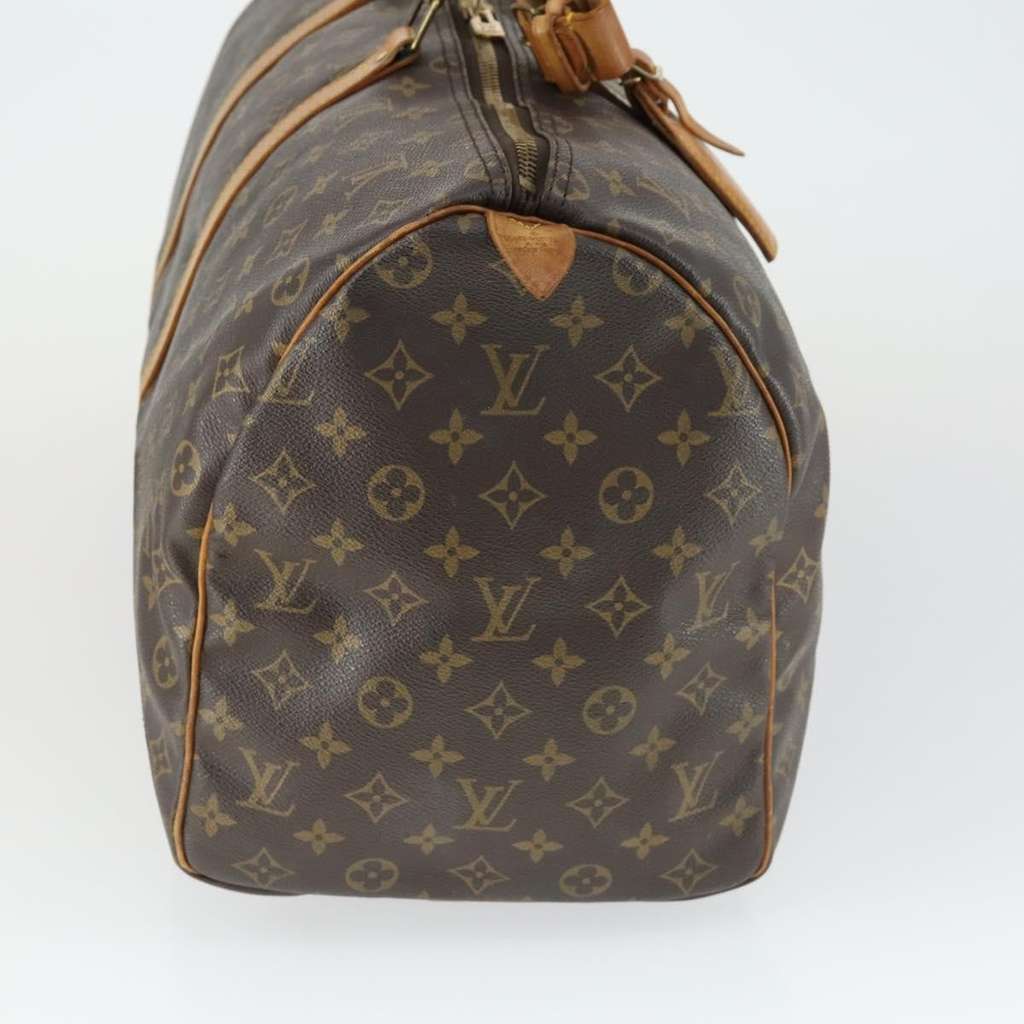 Louis Vuitton Keepall Bag Brown Canvas Fair condition - Model View