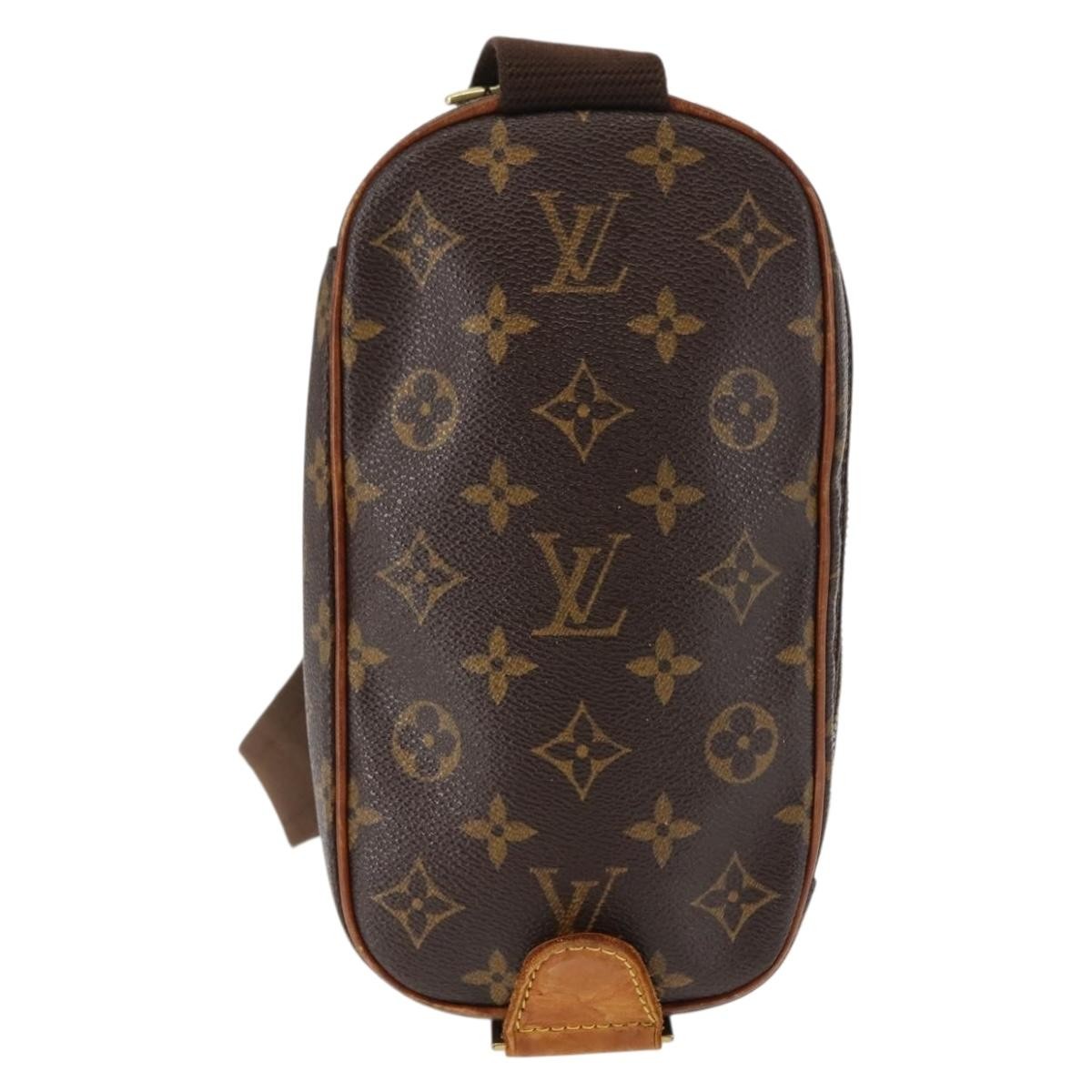 Louis Vuitton Pochette Gange Brown Canvas Good condition - Back View