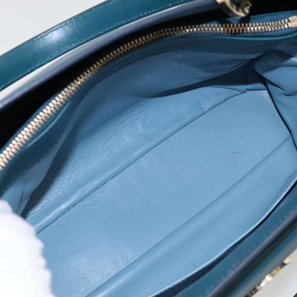 Bvlgari Handbag Turquoise Leather Good condition - Box View