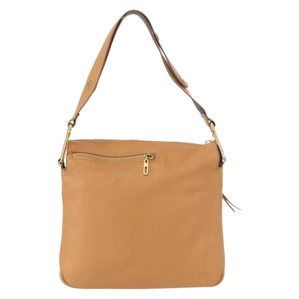 Chloe Vanessa Shoulder Bag Brown Leather Good - Front View