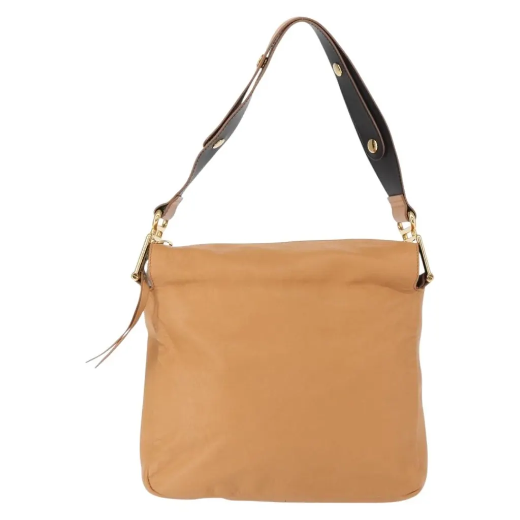 Chloe Vanessa Shoulder Bag Brown Leather Good - Back View