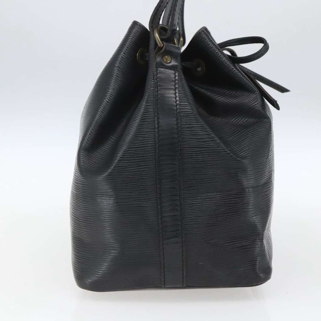 Louis Vuitton Petit Noe Handbag Black Leather Fair condition - Inside View