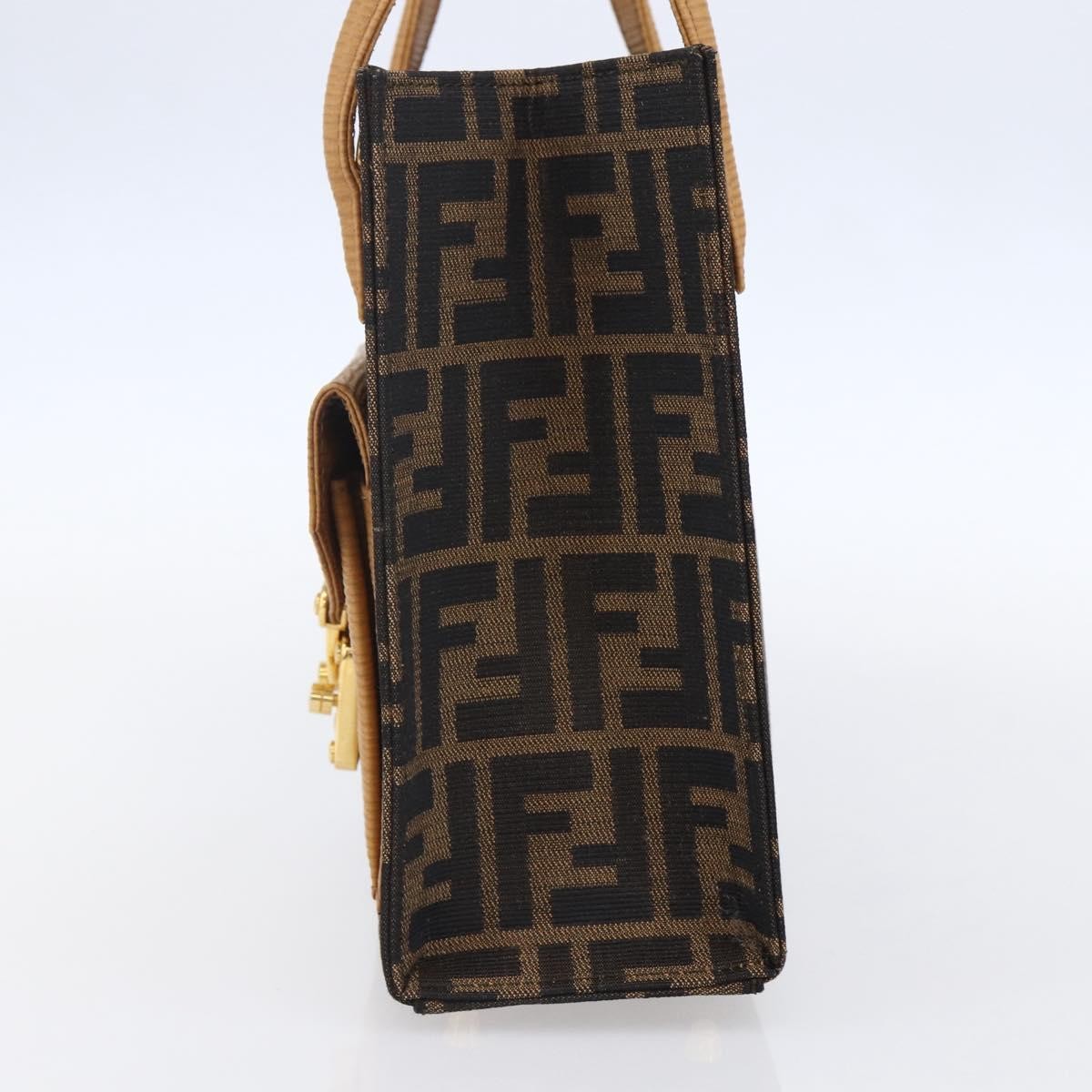 Fendi Vintage Top Handle Bag Brown Canvas Good condition - Model View