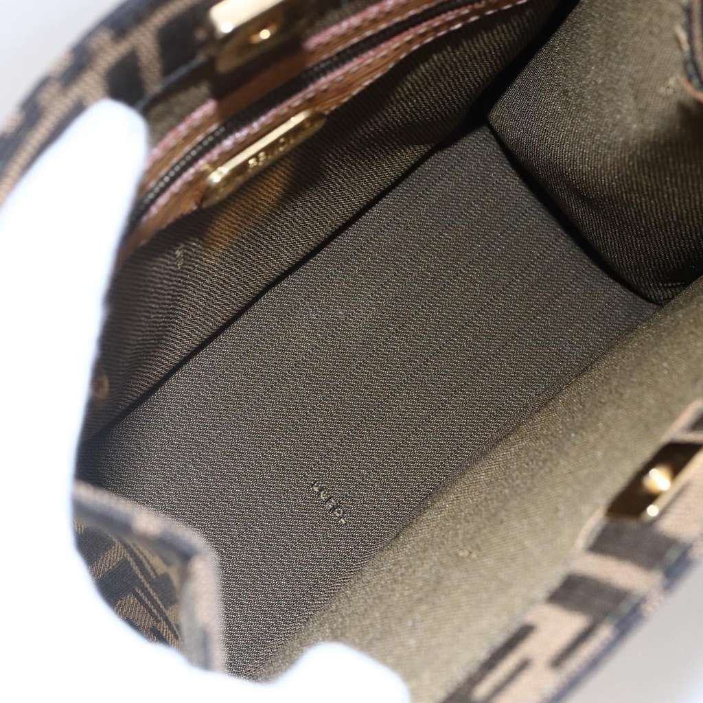 Fendi Vintage Top Handle Bag Brown Canvas Good condition - Box View