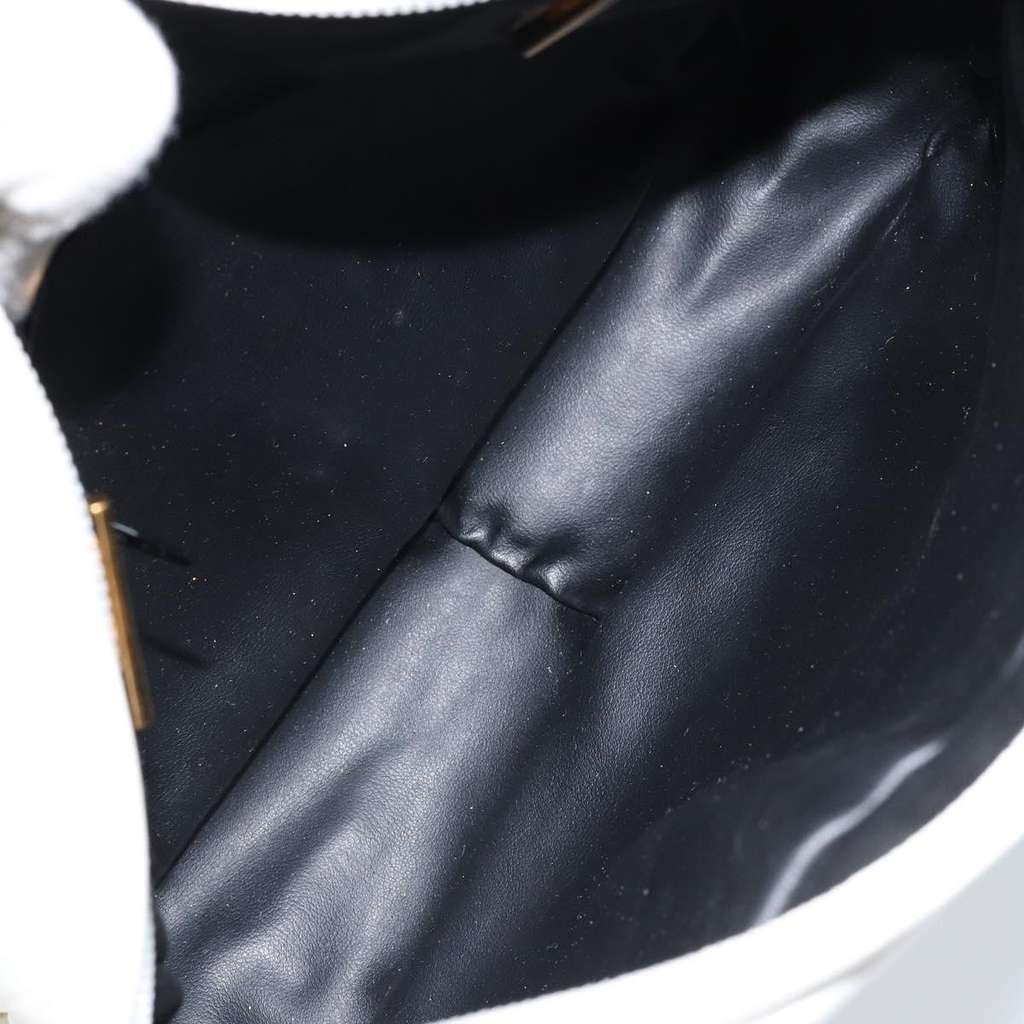 Bally Vintage Chain Shoulder Bag White Leather Good condition - Box View