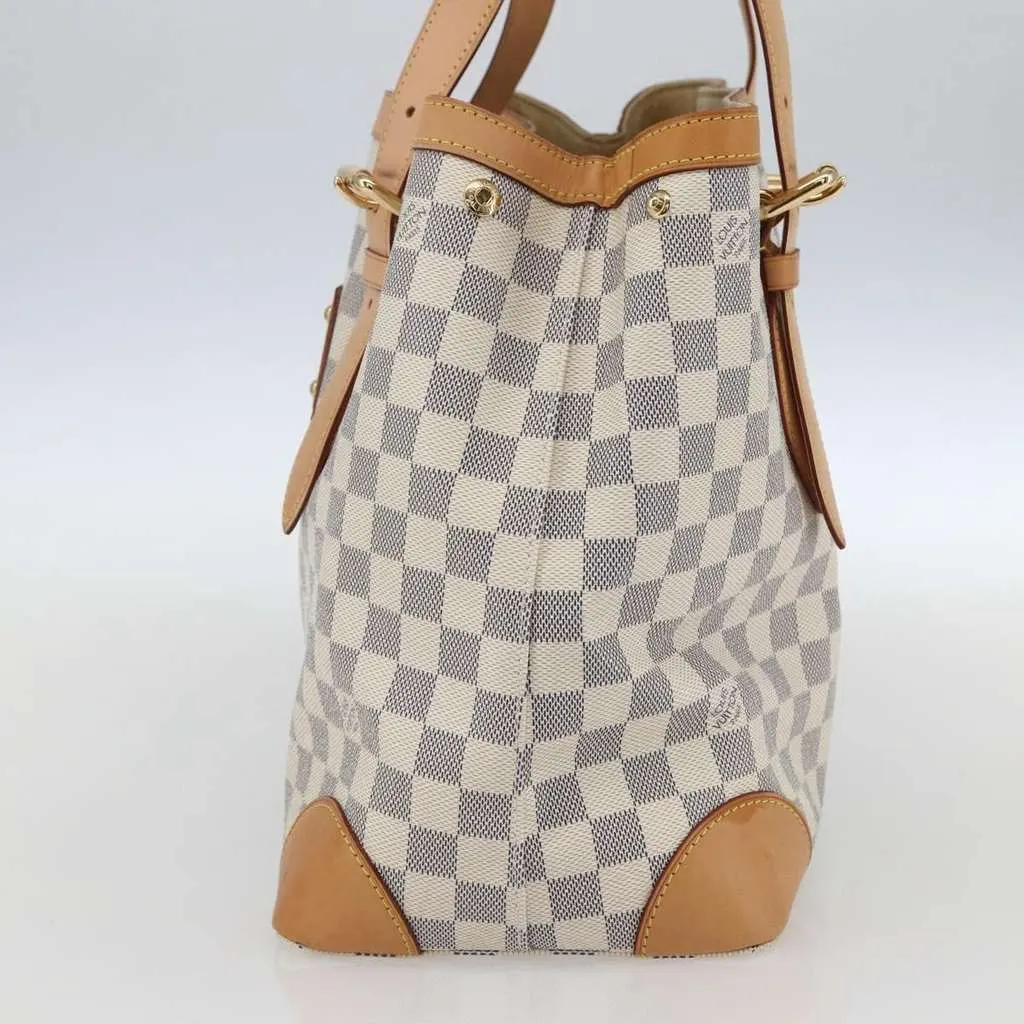 Louis Vuitton Hampstead Handbag White Canvas Good - Model View