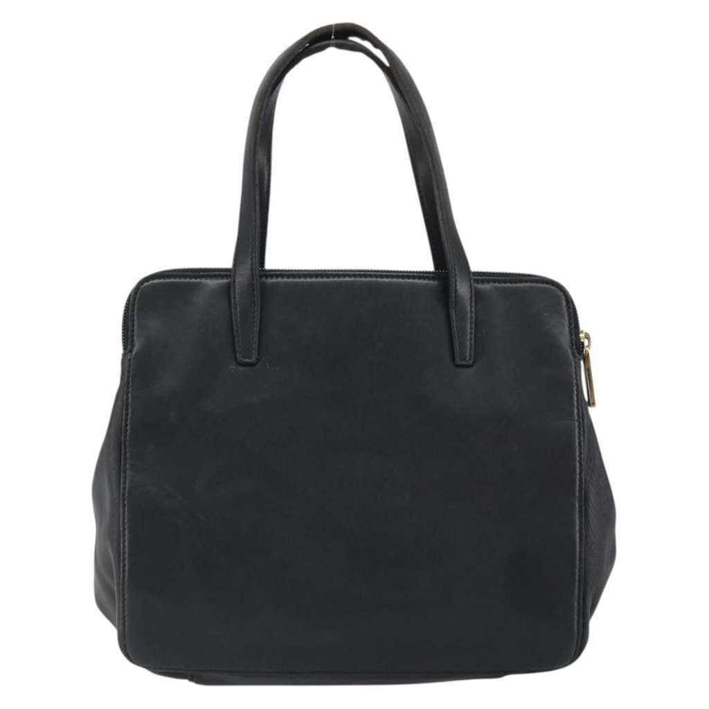 Loewe Vintage Handbag Black Leather Good condition - Back View