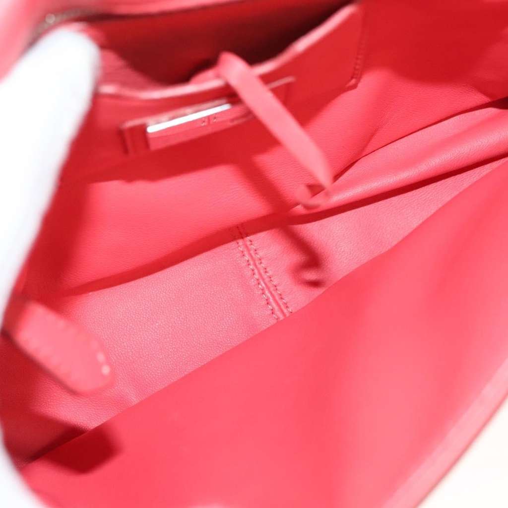 Fendi Be Baguette Flap Bag Pink Leather Good condition - Box View