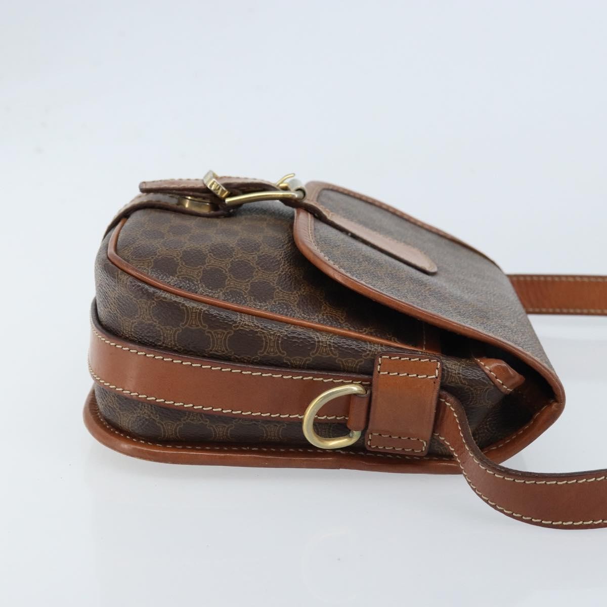 Celine Vintage Macadam Shoulder Bag Brown Good condition - Inside View