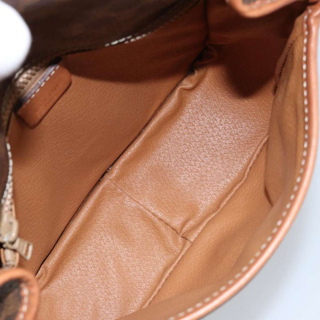 Celine Vintage Macadam Shoulder Bag Brown Good condition - Box View