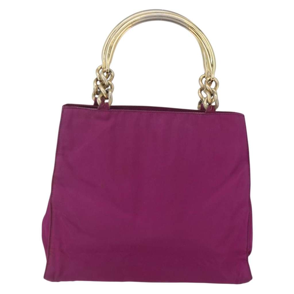 Prada Metal Handles Tote Purple Good condition - Back View