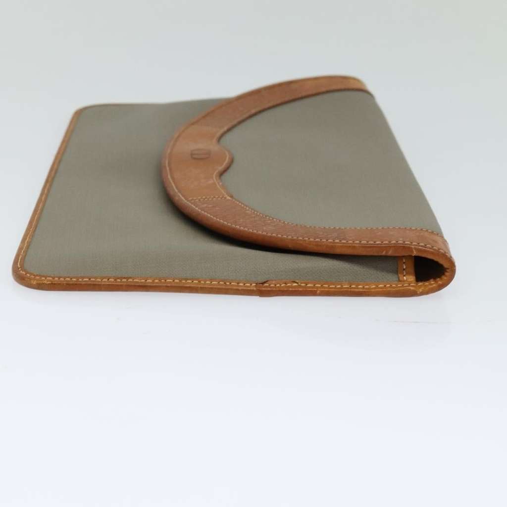 Christian Dior Flap Pouch Brown Canvas Good condition - Model View
