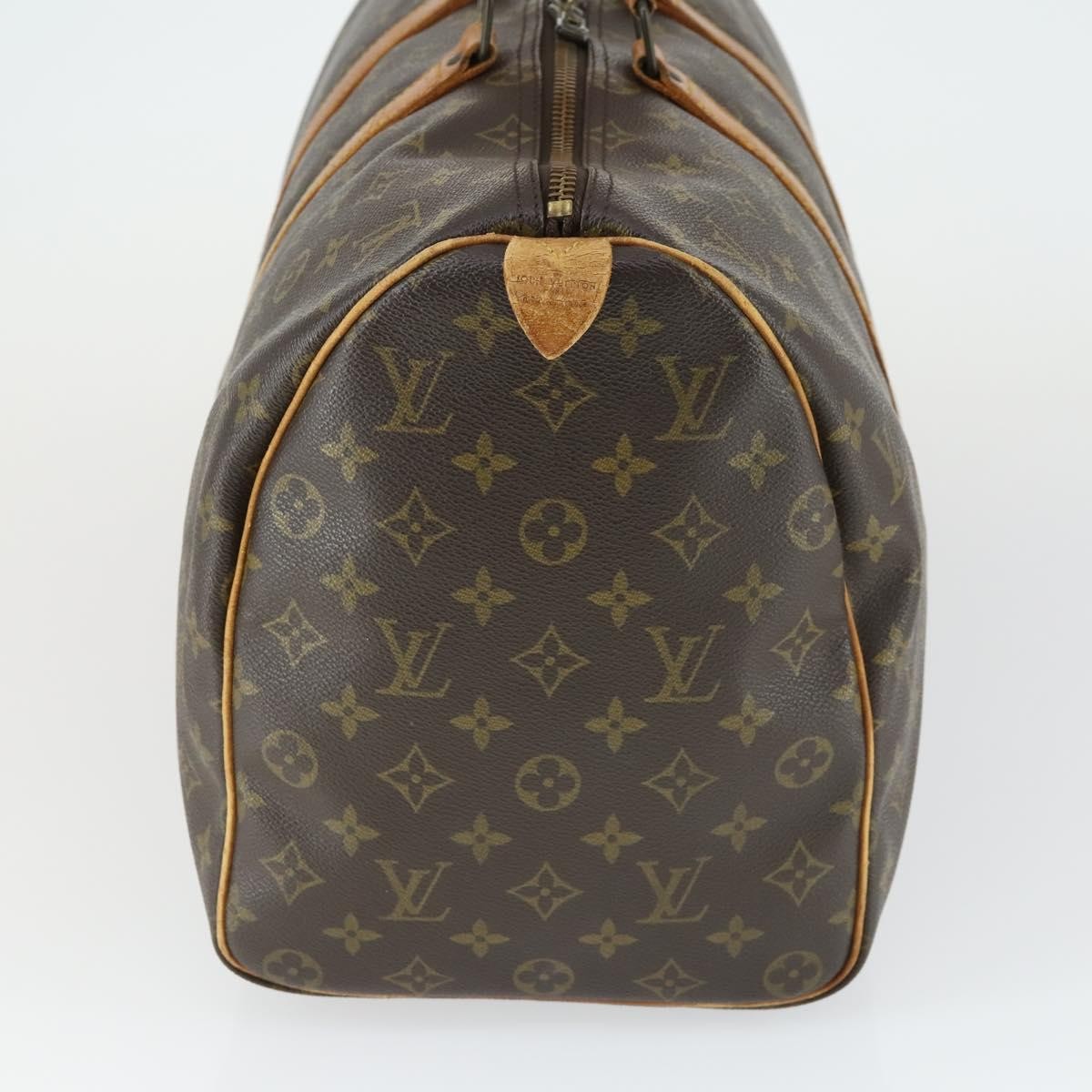 Louis Vuitton Keepall Bag Brown Canvas Fair condition - Model View