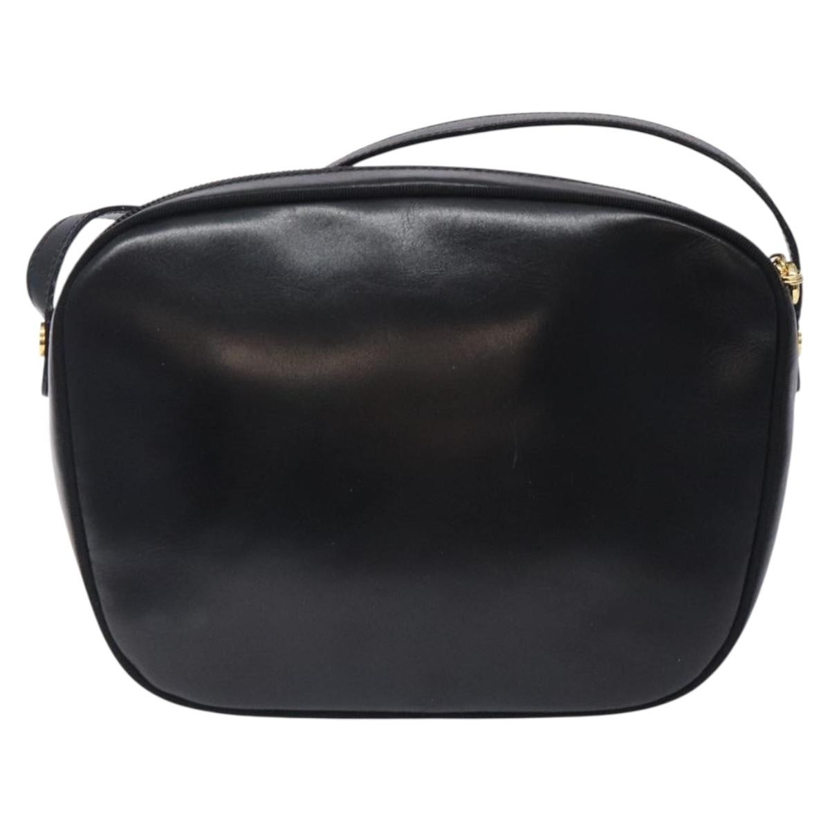Salvatore Ferragamo Vala Shoulder Bag Black Leather Good condition - Back View