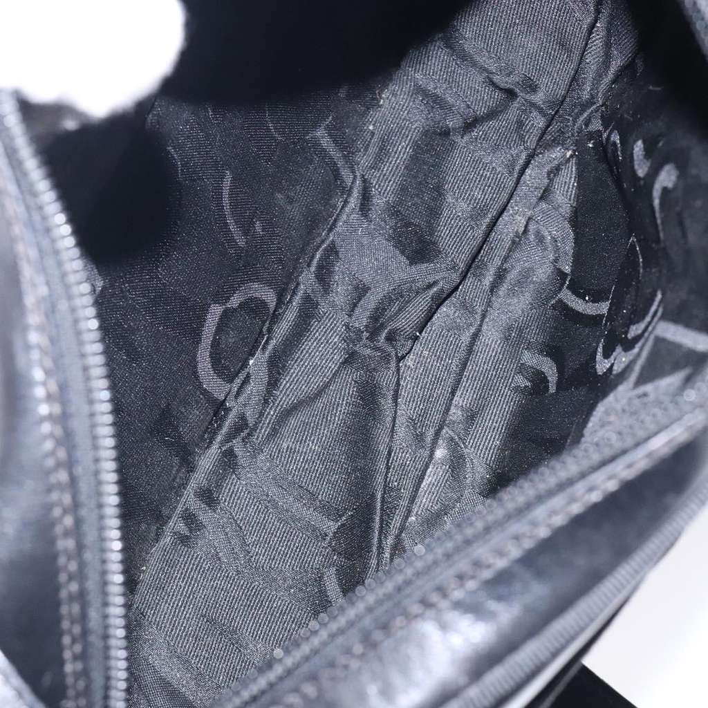 Salvatore Ferragamo Vala Shoulder Bag Black Leather Good condition - Box View