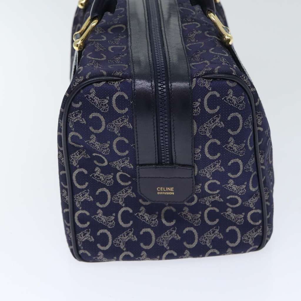 Celine C Sulky Boston bag Navy Canvas Good condition - Inside View
