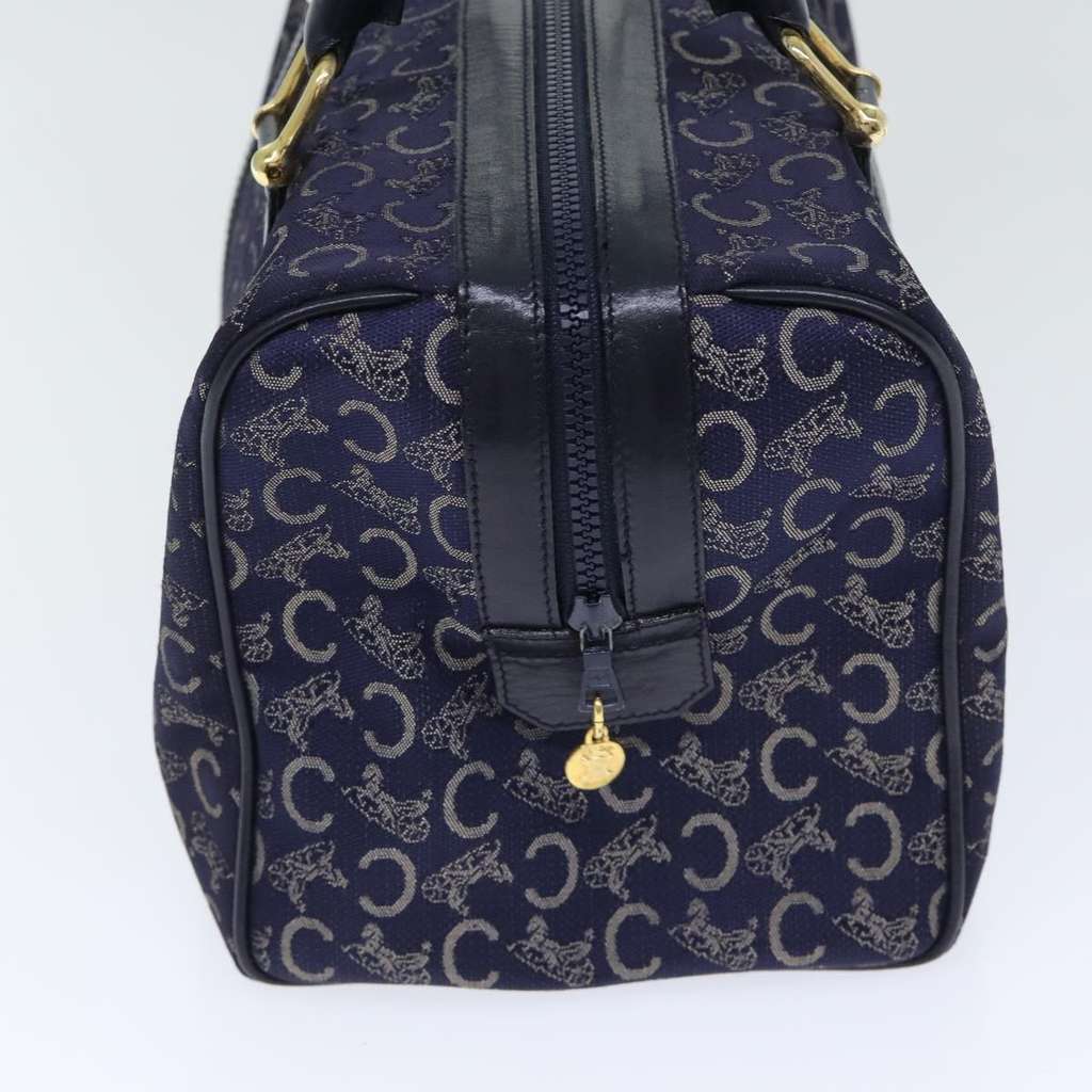 Celine C Sulky Boston bag Navy Canvas Good condition - Model View