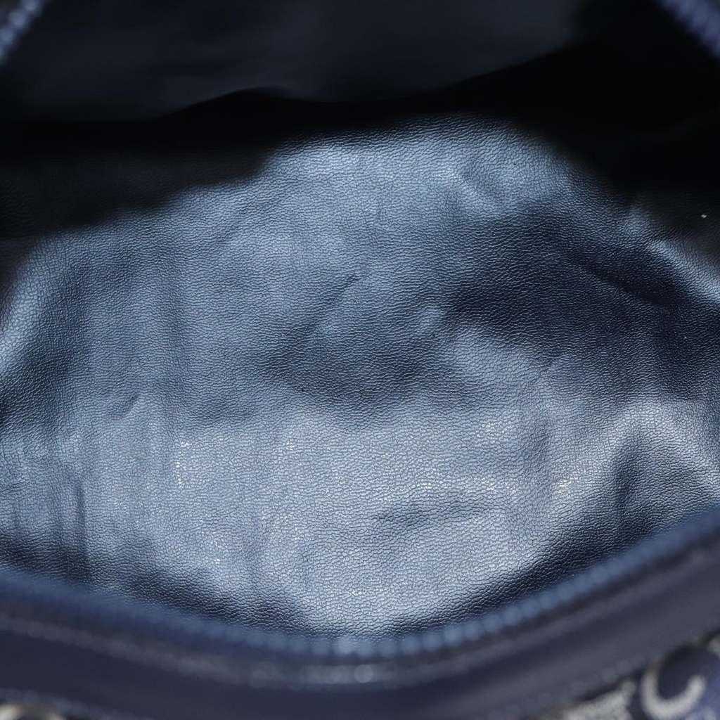 Celine C Sulky Boston bag Navy Canvas Good condition - Box View