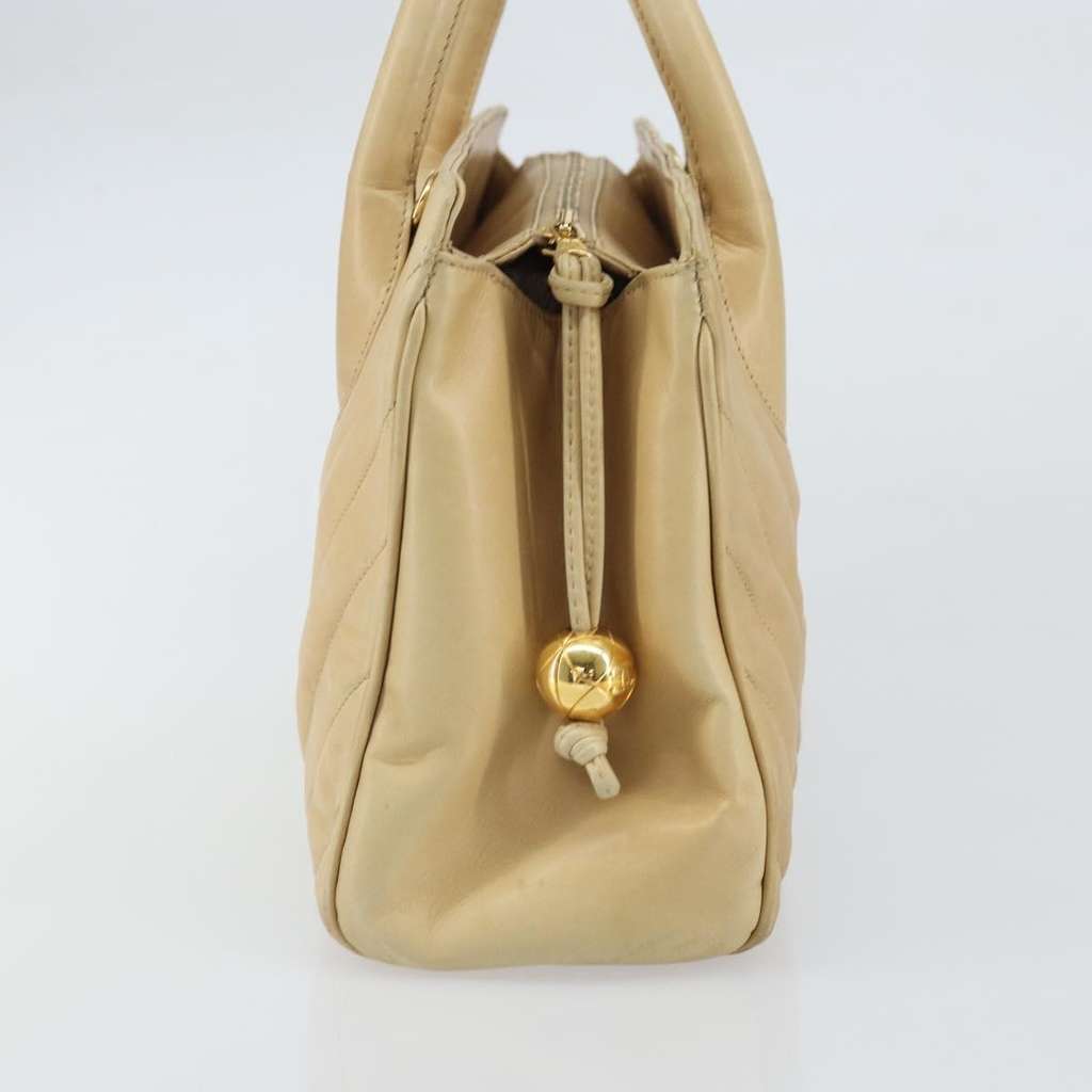 Chanel Vintage Convertible Tote Beige Leather Fair condition - Inside View