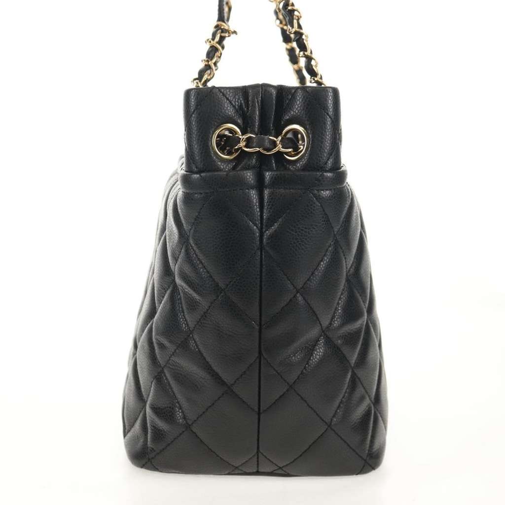 Chanel Timeless CC Soft Tote Black Leather Good condition - Inside View