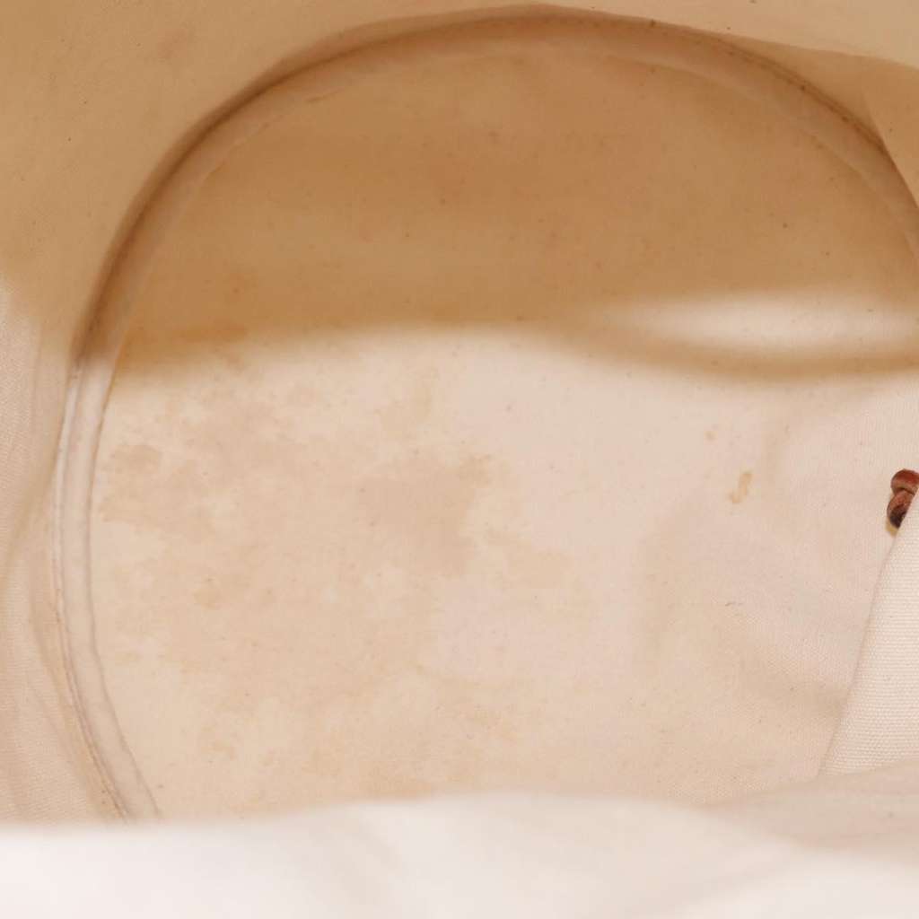 Hermès Polochon Mimile Drawstring Backpal White Canvas Fair condition - Box View