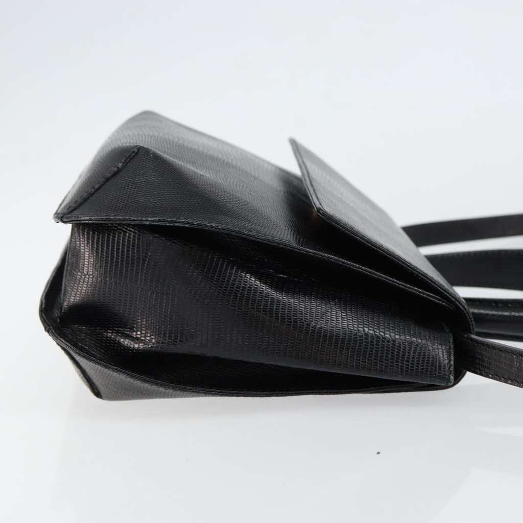 Salvatore Ferragamo Vintage Handbag Black Leather Good condition - Inside View