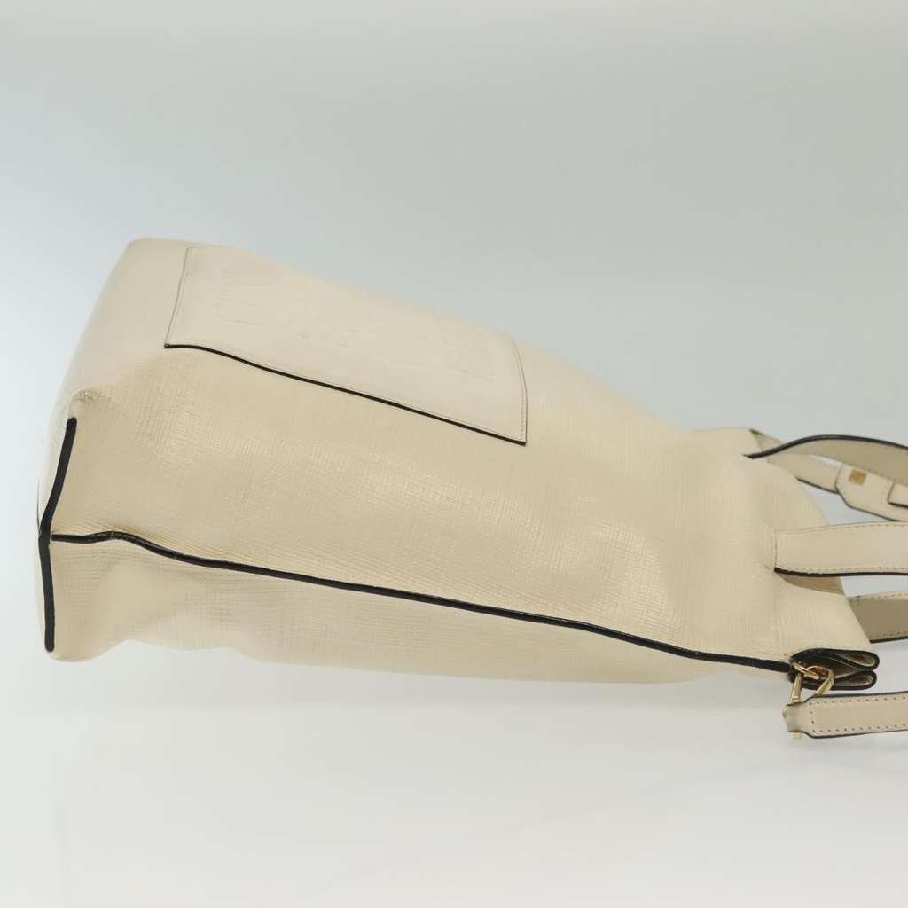 Loewe Shopper Tote Ecru Leather Good condition - Inside View