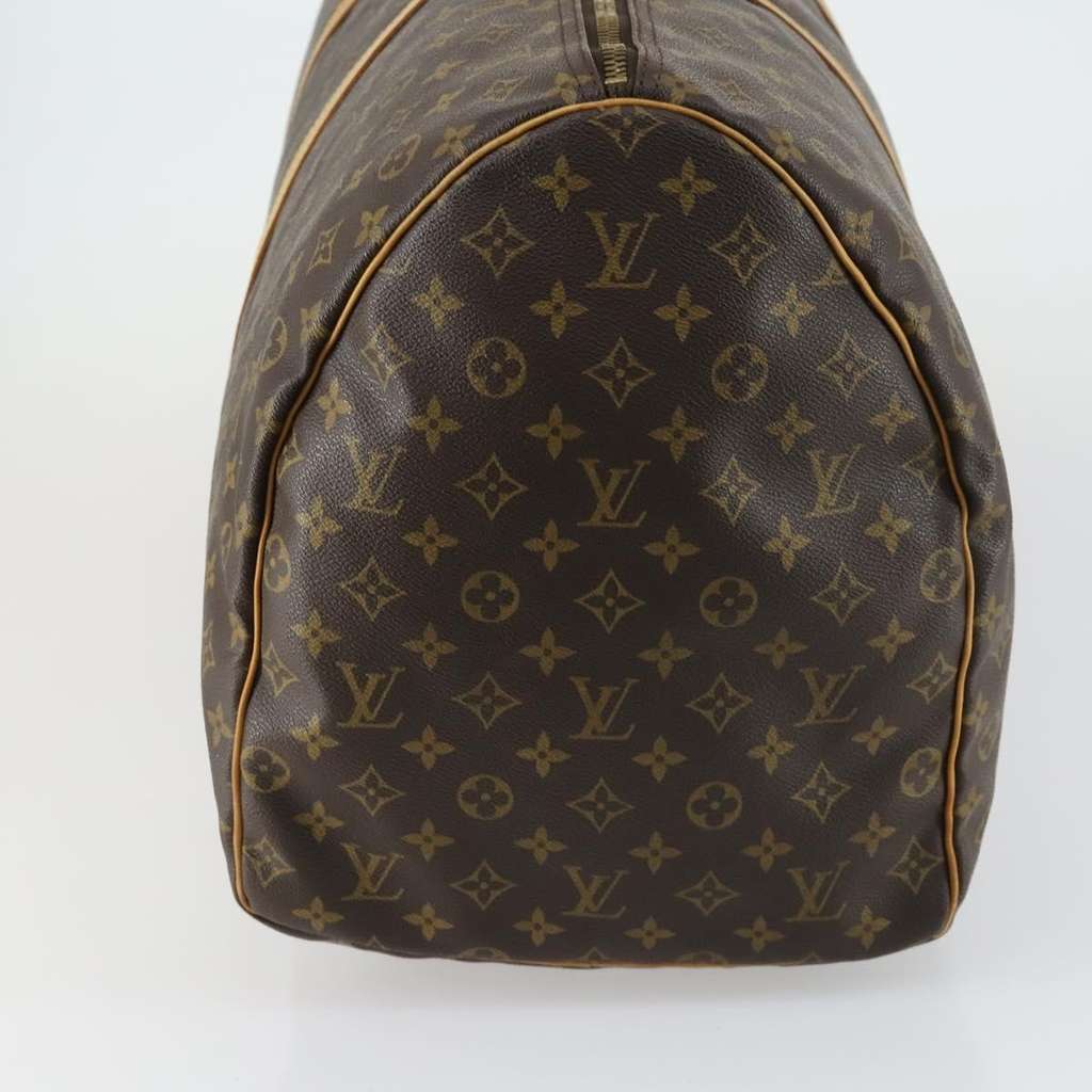Louis Vuitton Keepall Bag Brown Canvas Fair condition - Model View