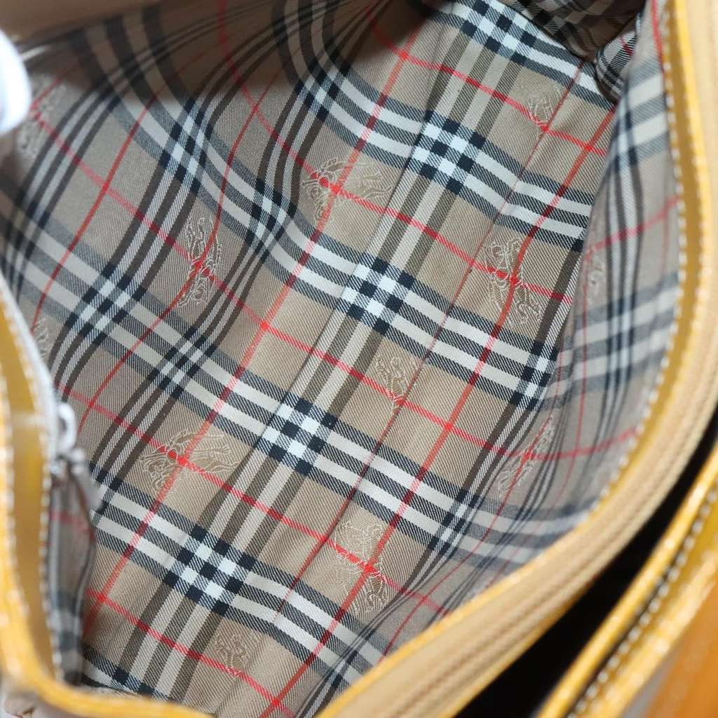 Burberry Vintage Handbag Yellow Leather Good condition - Box View