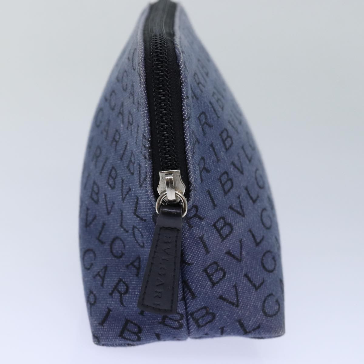 Bvlgari B.Zero1 Logomania Bag Blue Canvas Good condition - Inside View