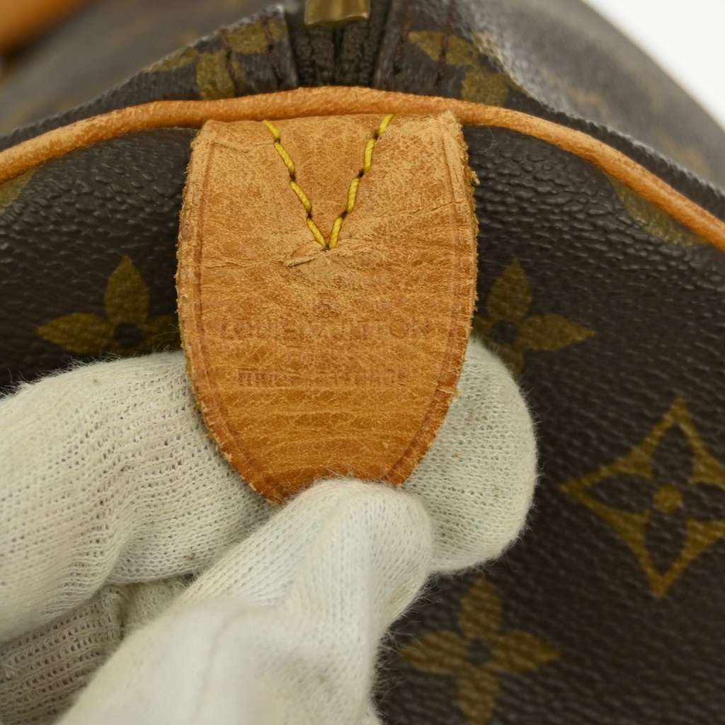 Louis Vuitton Keepall Bag Brown Canvas Fair condition - Model View