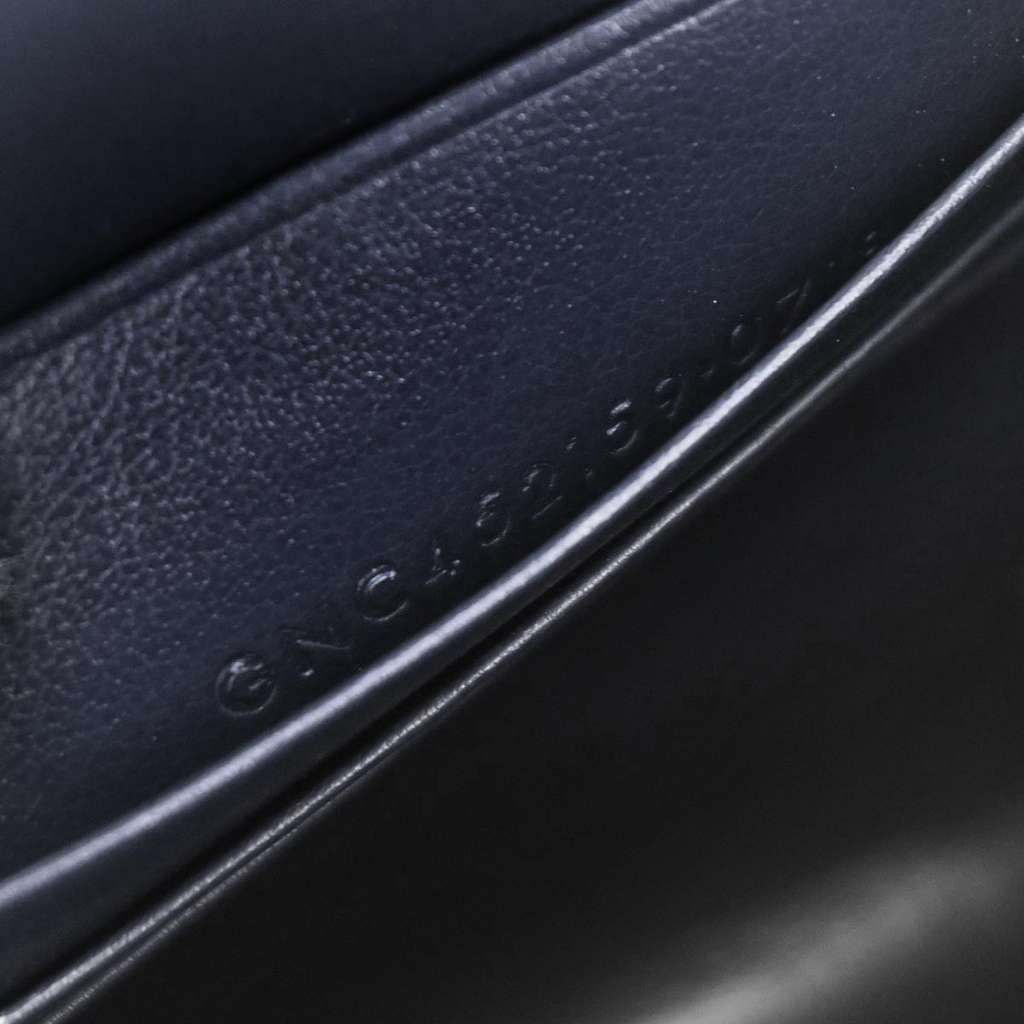 Saint Laurent Classic Monogram Tassel Chain Wallet Blue Leather Good condition - Box View