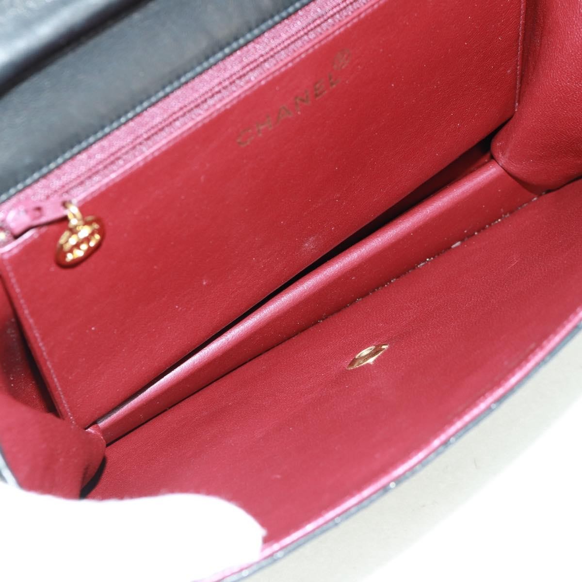 Chanel Vintage Classic Single Flap Bag Black Leather Good condition - Box View