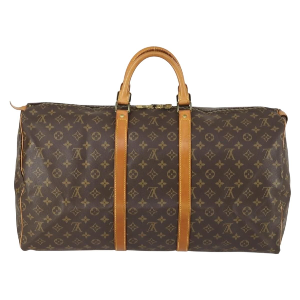 Louis Vuitton Keepall Bag Brown Canvas Good condition - Back View