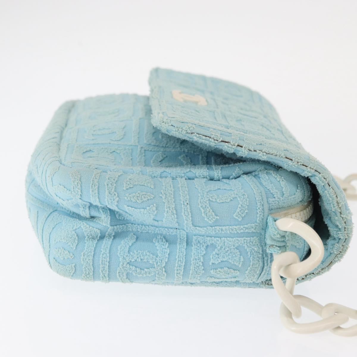 Chanel Sport Line Resin Camera Flap Bag Blue Plastic Good condition - Inside View