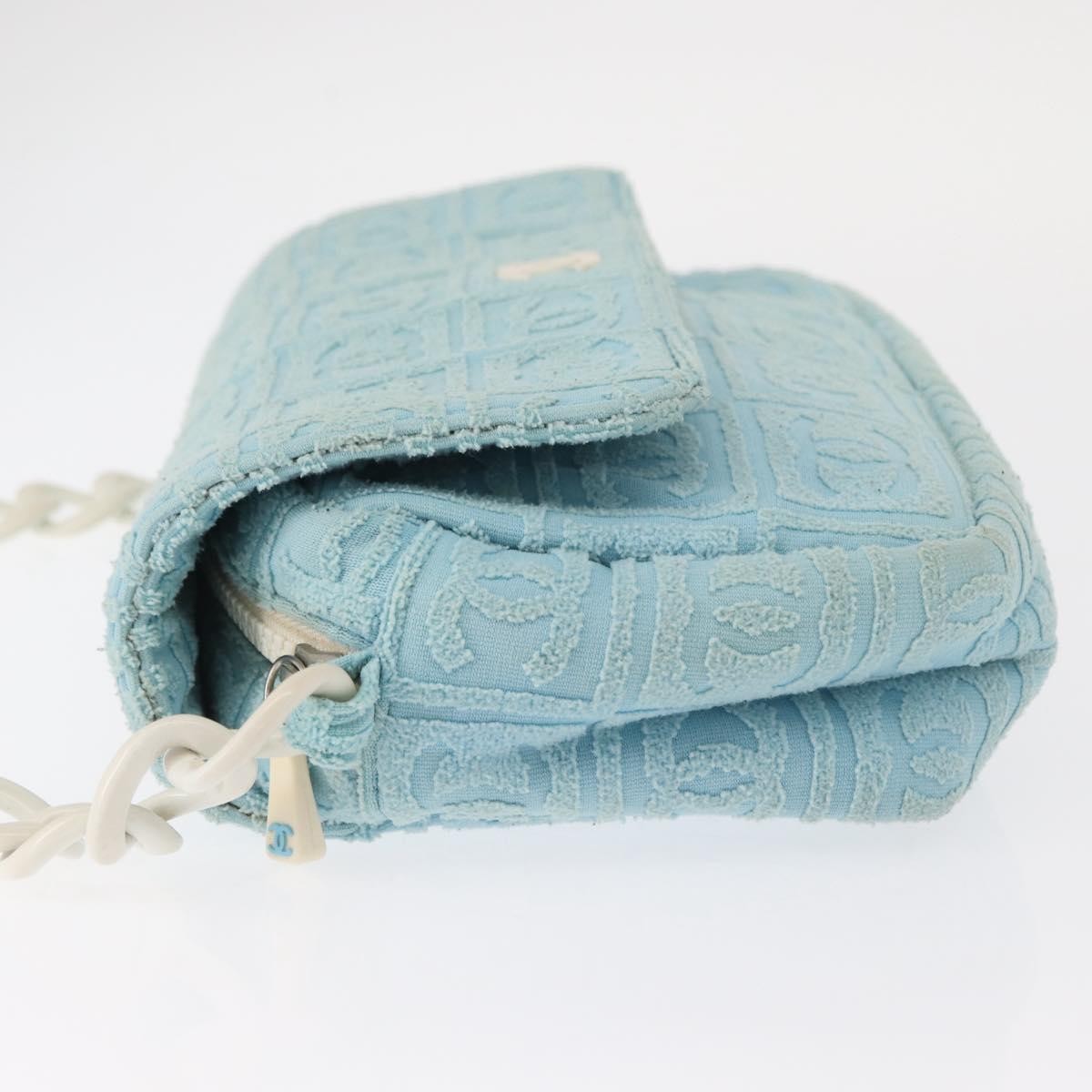 Chanel Sport Line Resin Camera Flap Bag Blue Plastic Good condition - Model View