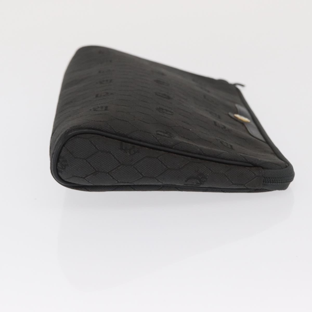 Christian Dior Vintage honeycomb clutch Black Canvas Good condition - Inside View