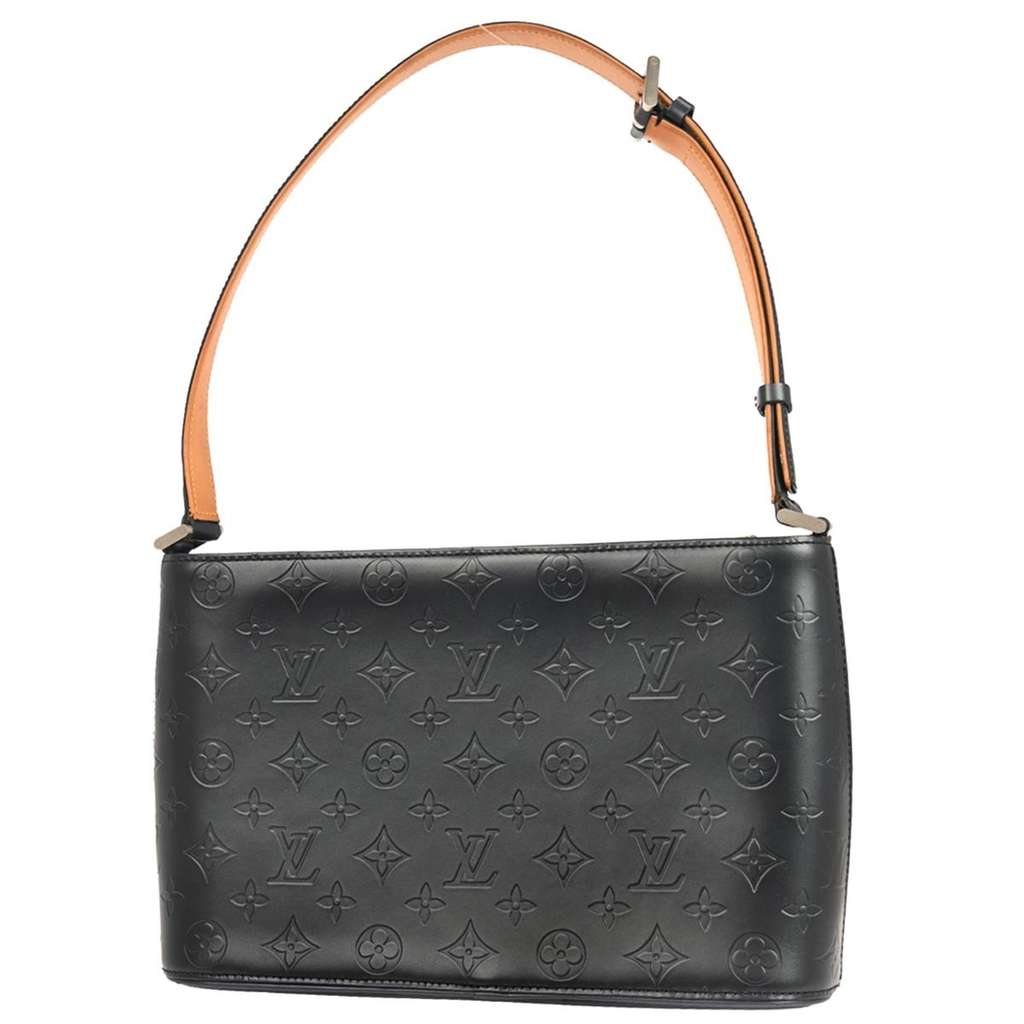 Louis Vuitton Mat Allston Handbag Blue Leather Good condition - Back View