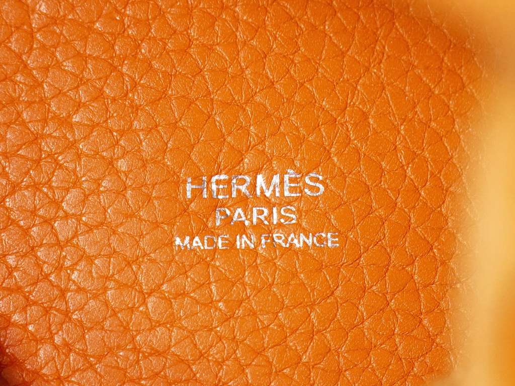 Hermès Picotin Lock Bag Orange Leather Good condition - Box View