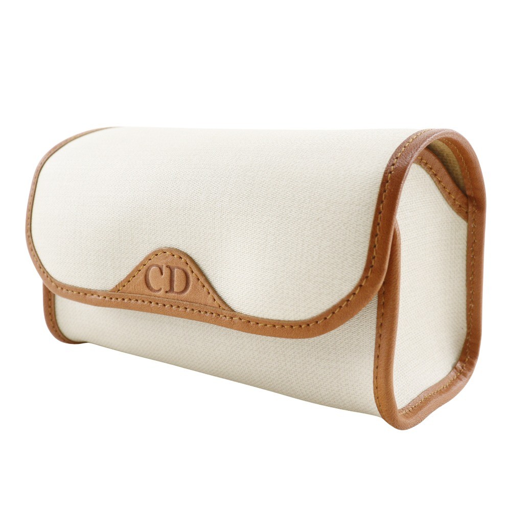 Christian Dior CD logo novelty pouch Ecru Good condition - Inside View