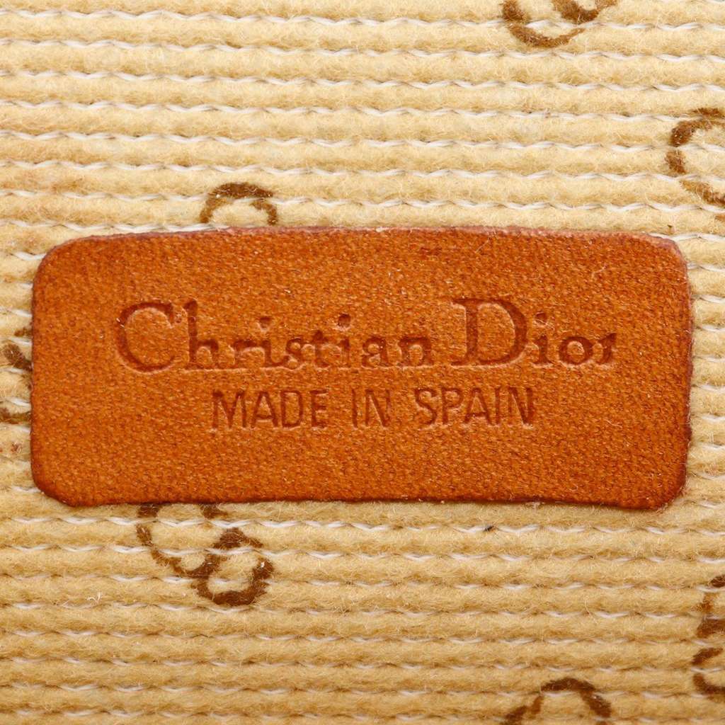 Christian Dior CD logo novelty pouch Ecru Good condition - Box View