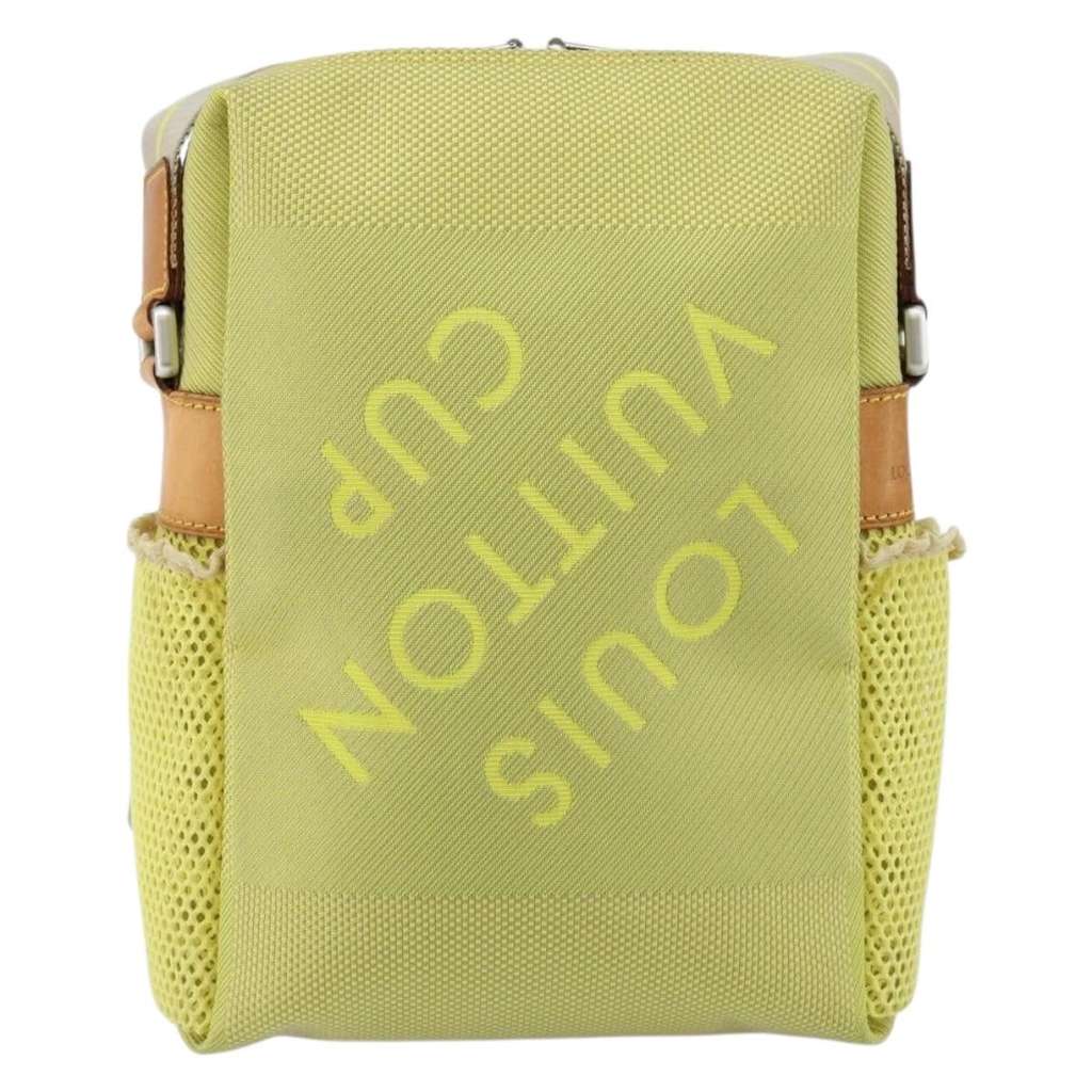 Louis Vuitton Cup Weathery Bag Yellow Canvas Good condition - Back View