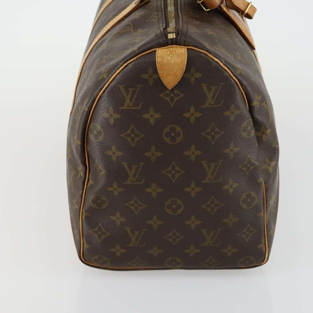 Louis Vuitton Keepall Bag Brown Canvas Fair condition - Model View