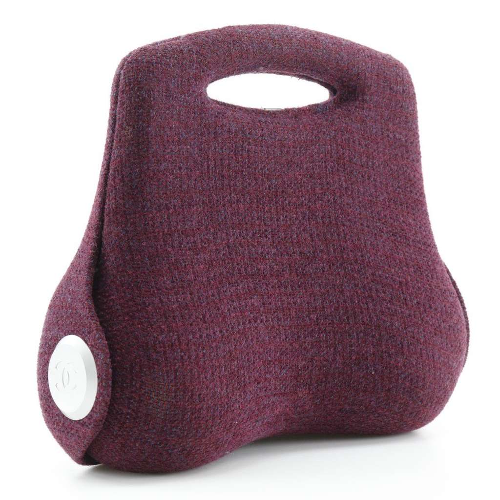 Chanel Vintage Millennium Waist Bag Purple Tweed Good condition - Back View