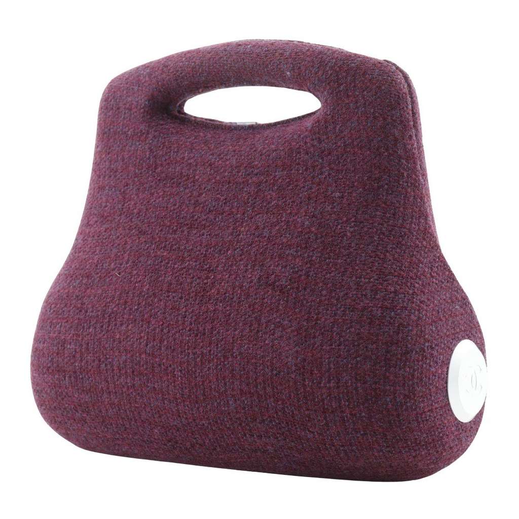 Chanel Vintage Millennium Waist Bag Purple Tweed Good condition - Inside View